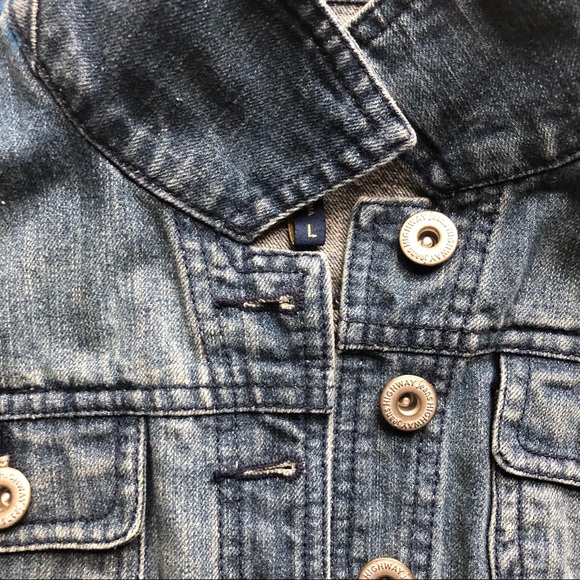 Handprinted Love Denim Jacket - Picture 4 of 12